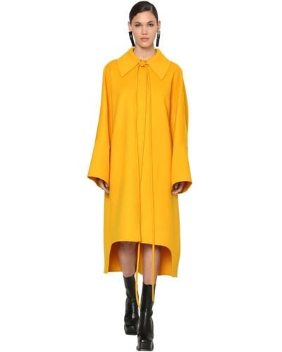 Loewe Cashmere & Wool Coat - Yellow
