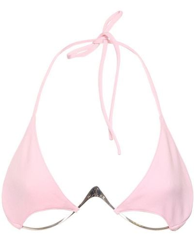 Mugler Lvr Exclusive Triangle Wired Bikini Top - Pink