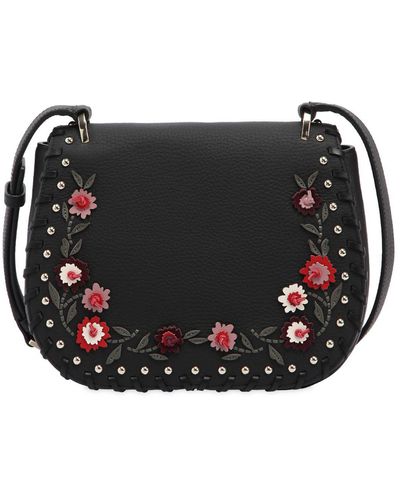 Kate Spade Sac En Cuir Avec Fleurs Appliquées "tressa" - Noir