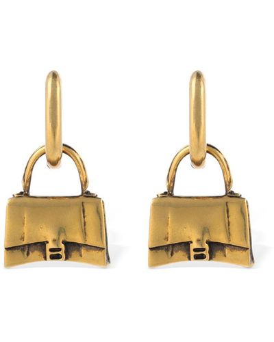 Balenciaga Bag Earrings - Metallic
