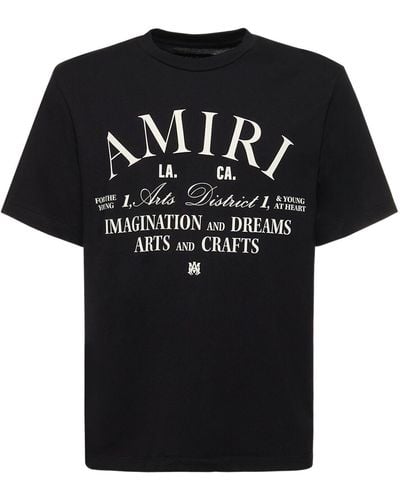 Amiri Arts District コットンジャージーtシャツ - ブラック