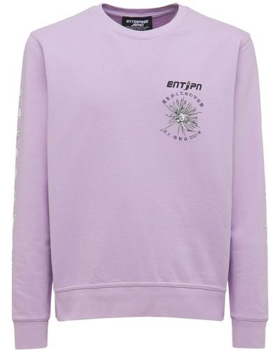 ENTERPRISE JAPAN Sweatshirt Aus Baumwolle Mit Druck - Lila