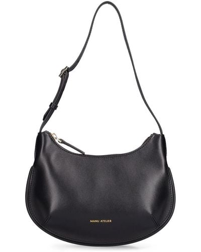 MANU Atelier Ilda Leather Shoulder Bag - Black