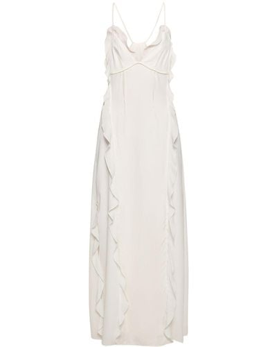 Jonathan Simkhai Emily Maxi Ruffled Cami Dress - White