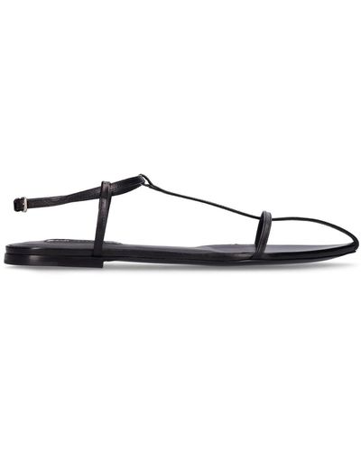 Jil Sander Flat Cage Sandals - Black