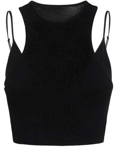 Live The Process Nyx Knitted Tank Top - Black