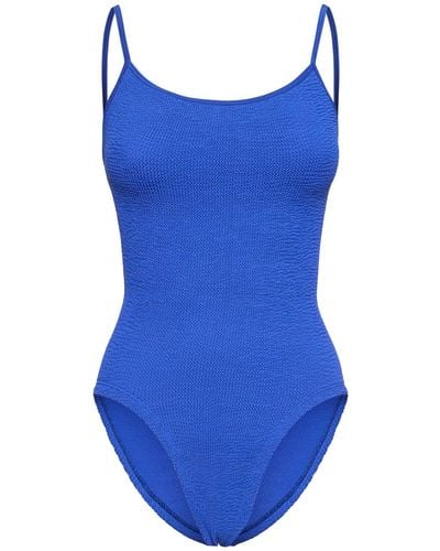 Hunza G Pamela One Piece Swimsuit - Blue