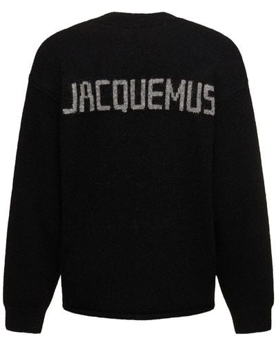 Jacquemus Pull-over en alpaga mélangé le pull - Noir