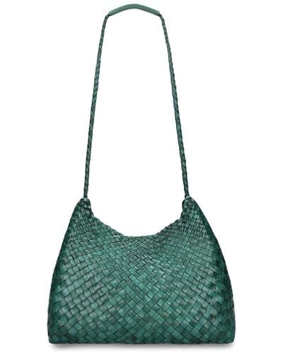 Dragon Diffusion Santa Rosa Handwoven Tapered Leather Bag - Green