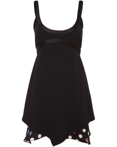 Versace Dua Lipa Envers Satin Mini Dress - Black