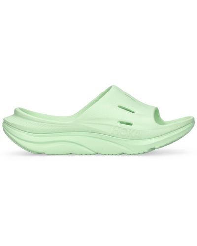 Hoka One One Ora Recovery Slide 3 Sandals - Green