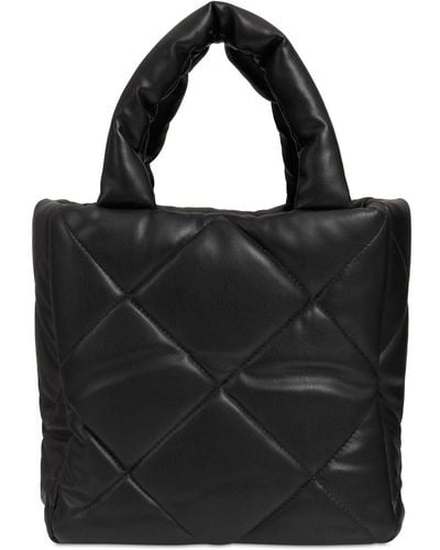 Stand Studio Rosanne Diamond Quilted Faux Leather Bag - Black