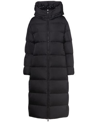 Moncler Bondree Nylon Long Down Jacket - Blue