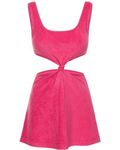 Solid & Striped The Bailey Cotton Blend Mini Dress - Pink