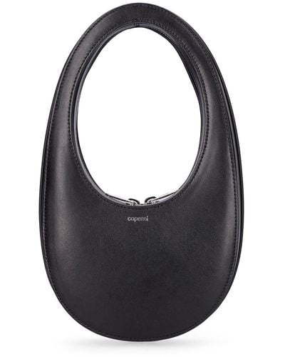 Coperni Mini Swipe Leather Shoulder Bag - Black