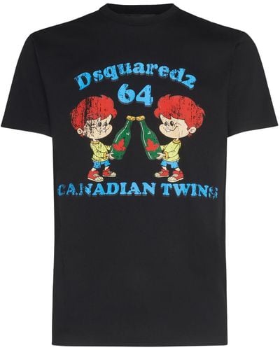 DSquared² Canadian Twins コットンtシャツ - ブラック
