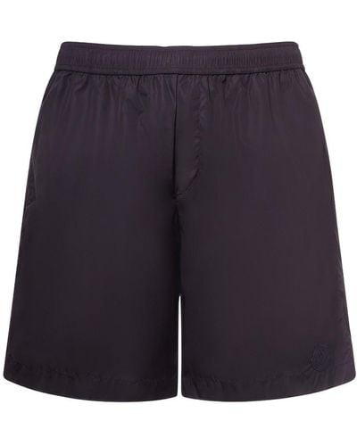 Moncler Shorts mare in nylon tecnico - Blu