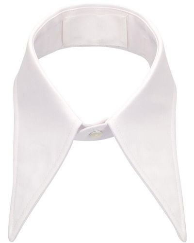 Maison Margiela Cotton Poplin Collar - White