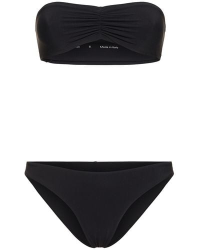 Lido Cinquantadue Bandeau Bikini Set - Black