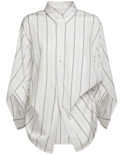 Balenciaga Wing コットンポプリンシャツ - ホワイト
