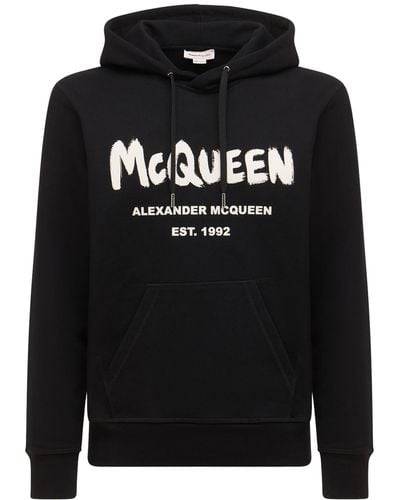 Alexander McQueen コットンスウェットシャツ - ブラック