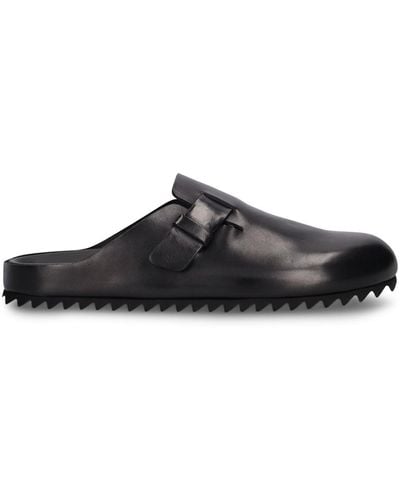 Officine Creative Agora Leather Sandals - Black