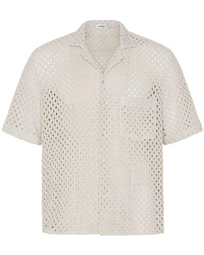 Commas Short Sleeve Macramé Shirt - White
