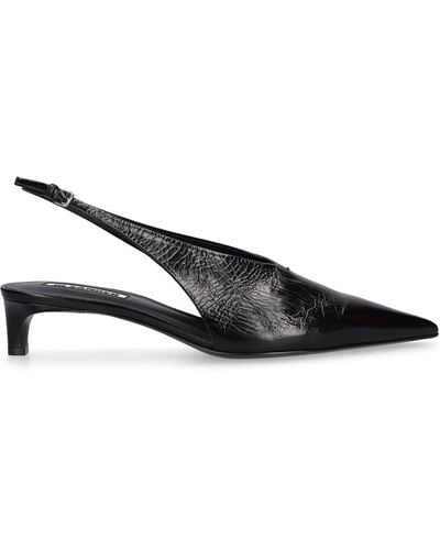 Jil Sander Zapatos destalonados de tacón bajo 35mm - Negro