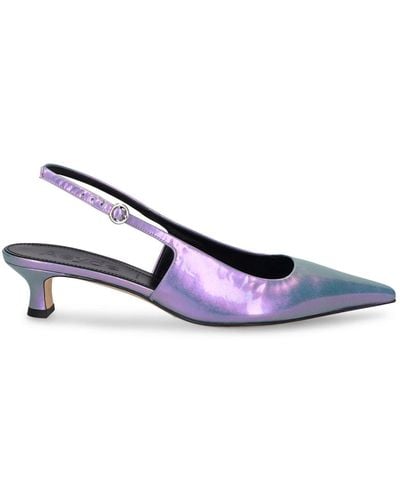 Aeyde 35mm Catrina Patent Leather Heels - Pink
