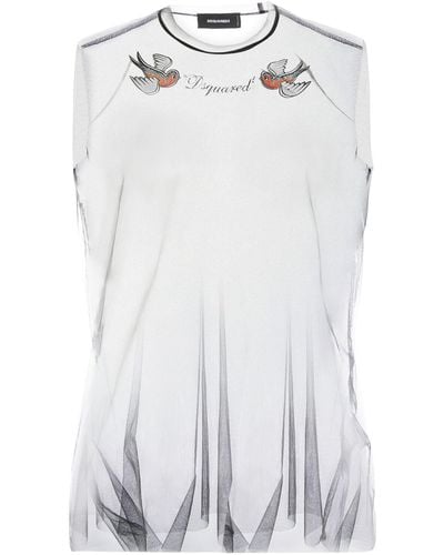 DSquared² Tank top cool fit - Bianco