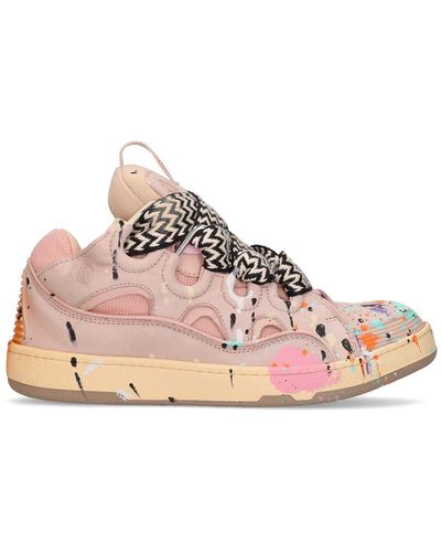 GALLERY DEPT. Painted Leather Curb Sneakers - Pink
