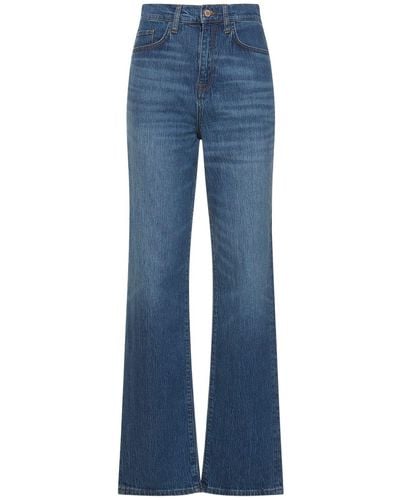 Triarchy Ms. V-High Rise Straight Jeans - Blue