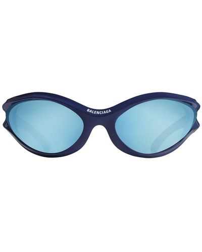 Balenciaga Sonnenbrille "0317s Dynamo" - Blau