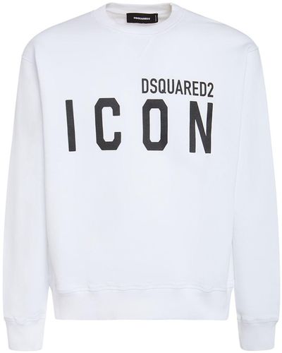 DSquared² Sweatshirt Mit Logodruck - Weiß