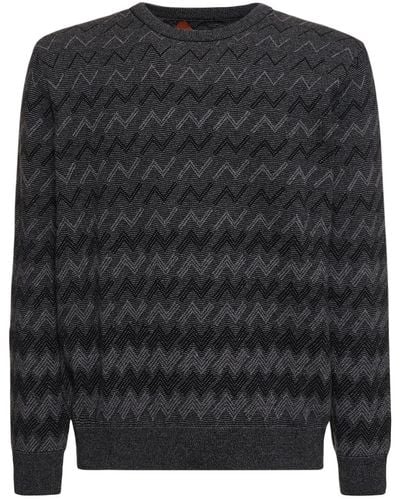 Missoni Monogram Cashmere Knit Sweater - Black