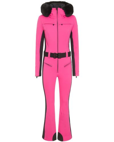 Goldbergh Parry Faux Fur Ski Suit - Pink