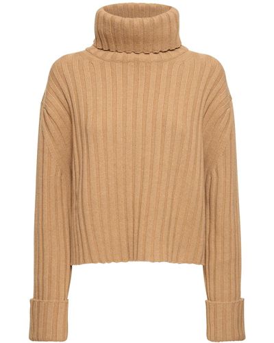 Gucci Pull-over col roulé en laine et cachemire - Neutre