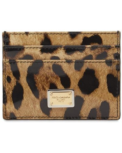 Dolce & Gabbana Printed Leather Card Holder - Multicolor