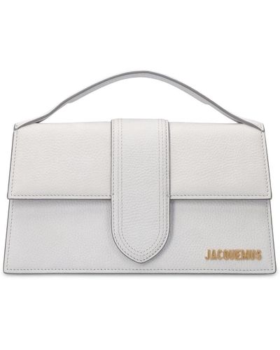 Jacquemus Le Grand Bambino Grained Leather Bag - Grey