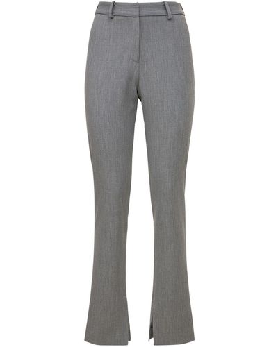 Musier Paris Lucia Straight Trousers - Grey