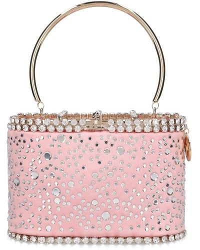 Rosantica Holli Illusione Viscose Top Handle Bag - Pink