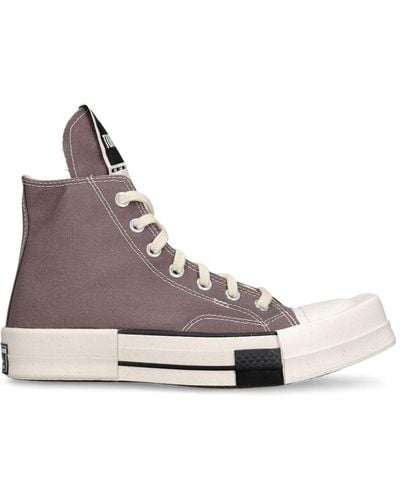 Drkshdw X Converse Sneakers montantes sans lacets en coton turbodrk - Marron