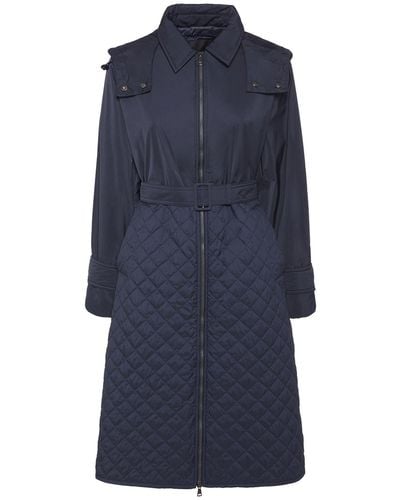 Weekend by Maxmara Olga Quilted Lighweight Coat Size: 14, Col: Navy - Blue