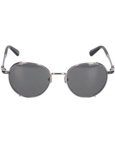 Moncler Round Metal Sunglasses - Grey