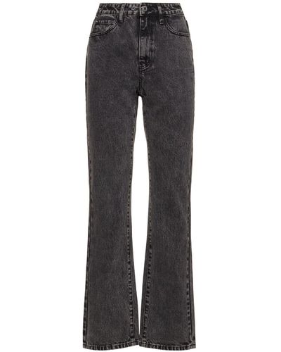 WeWoreWhat High Rise Relaxed Straight Denim Jeans - Blue