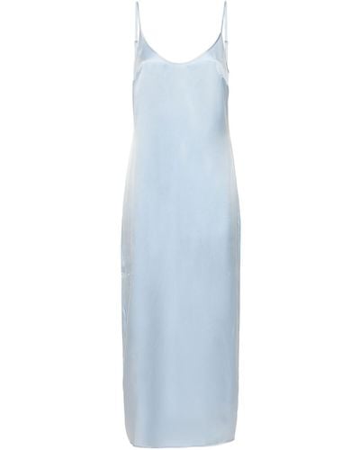 La Perla Slip Dress Lungo - Blu