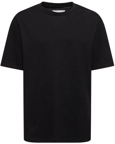 Jil Sander コットンジャージーロングtシャツ - ブラック