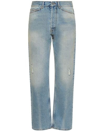 Palm Angels Jeans holgados de denim de algodón - Azul