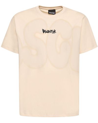DISCLAIMER Logo Cotton T-Shirt - Natural