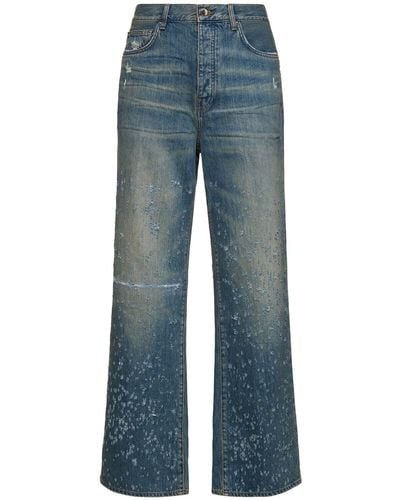 Amiri Jeans baggy de denim de algodón - Azul